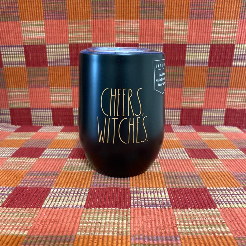 RAE DUNN! * CHEERS WITCHES!* INSULATED WINE GLASS